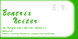 beatrix neiter business card